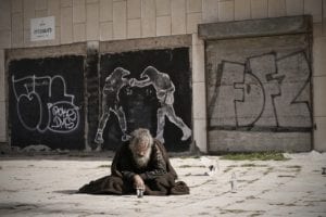 homeless, street, art